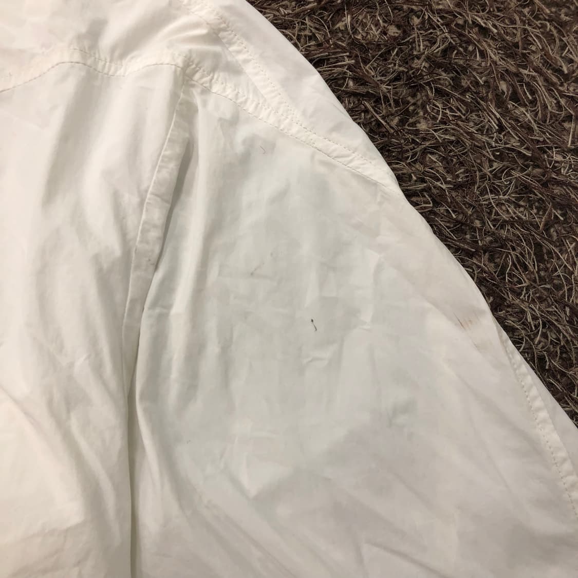 M 뉴발란스 여성 투웨이 화이트 나일론 후드 바람막이 자켓 상품이미지4