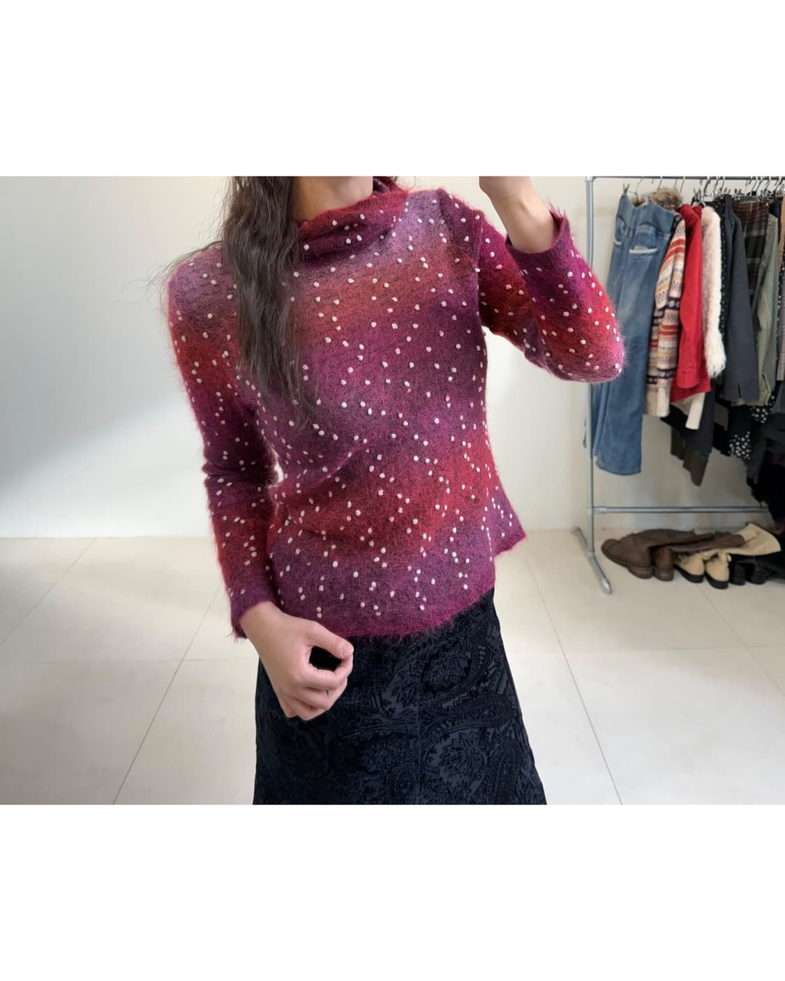 빈티지 모헤어 니트 상품이미지1