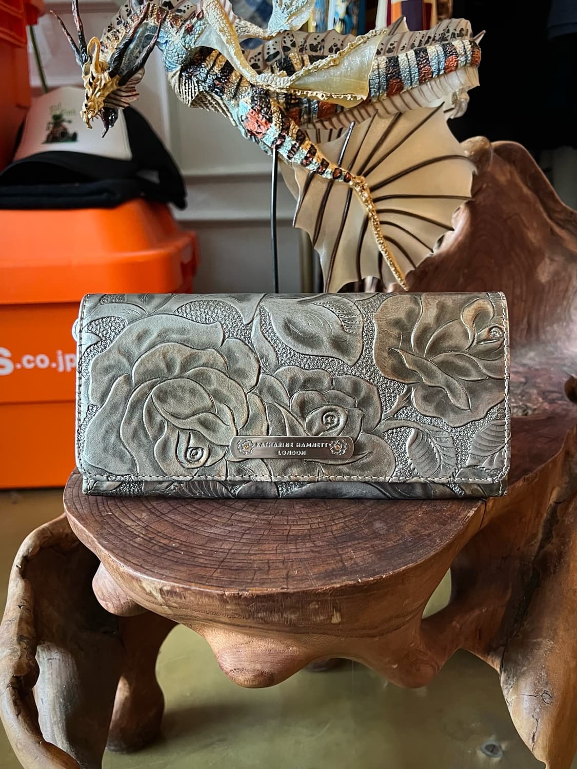 KATHARINE HAMNETT Metallic Rose Wallet  상품이미지2