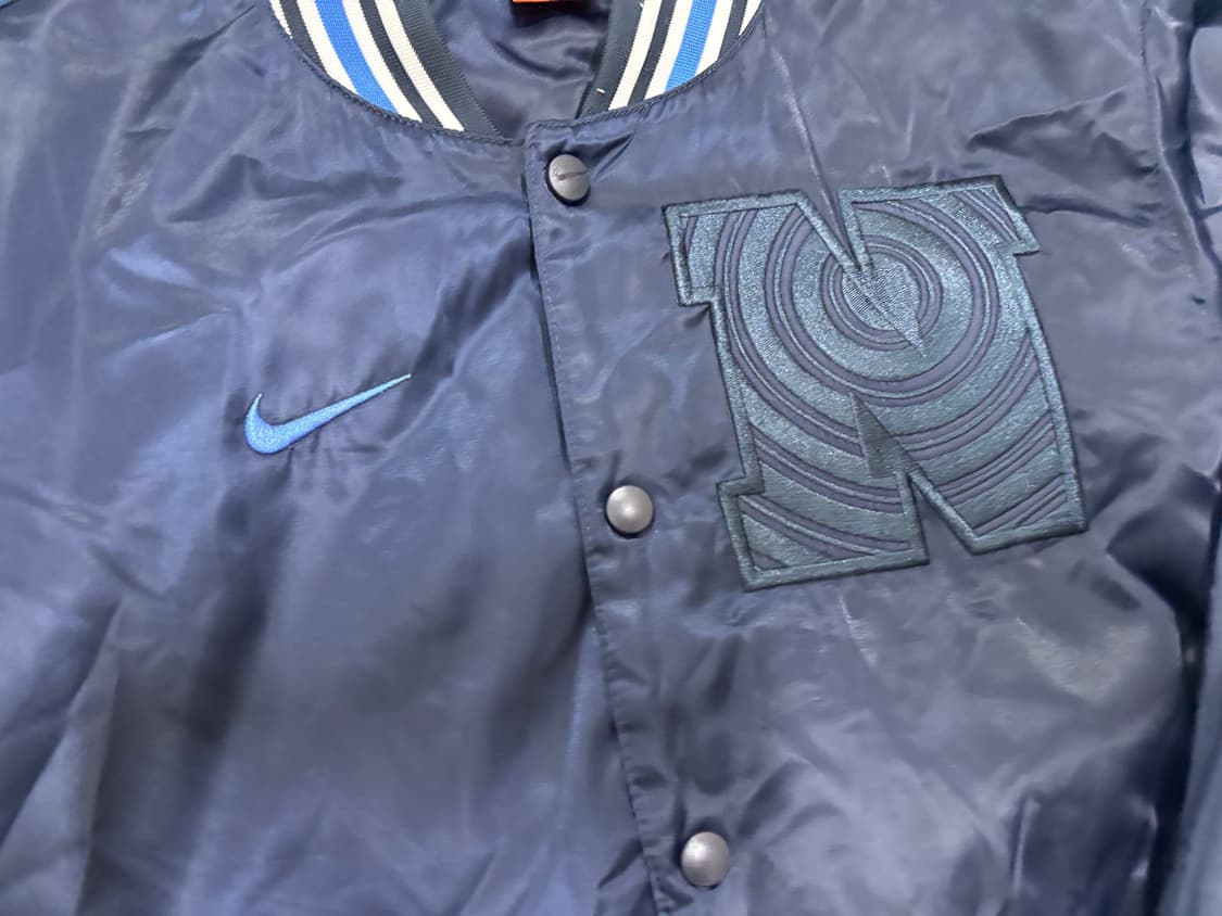 나이키 네이비 the ahletic dept 바시티 자켓 상품이미지2