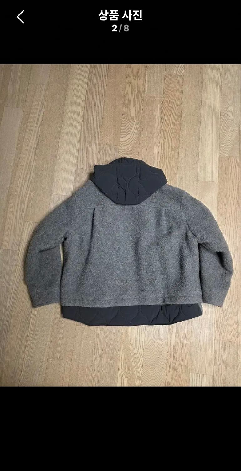 SYSTEM HOMME 울 블렌드 후드 코트 상품이미지2