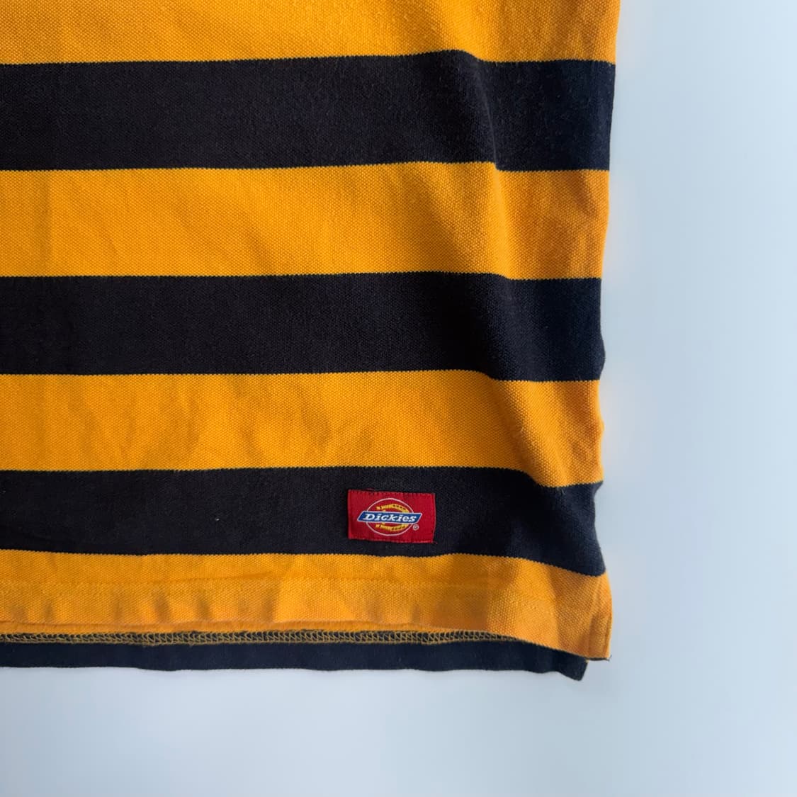 Dickies 디키즈 옐로우 네이비 단가라 반팔 상품이미지5