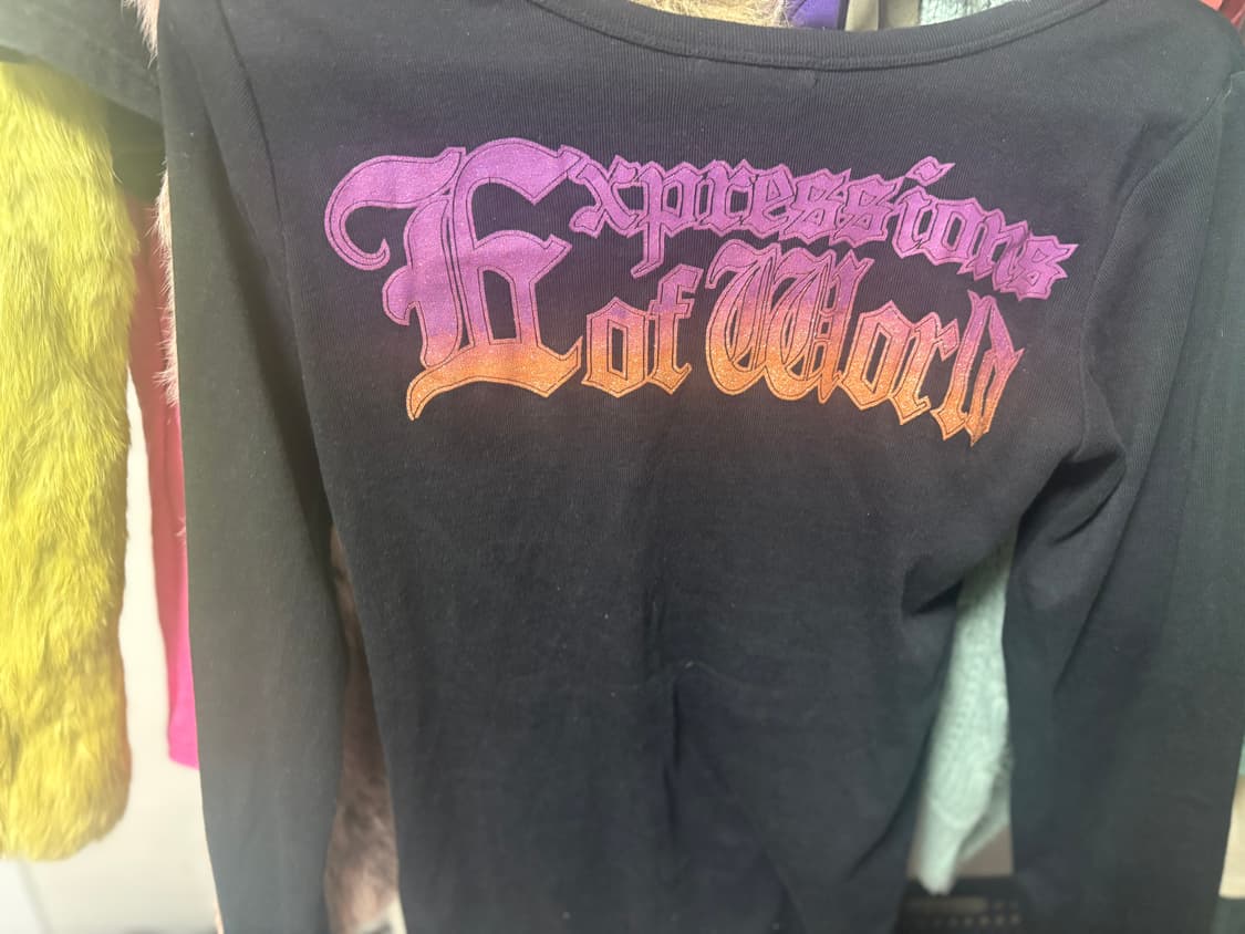 딱붙핏!) 빈티지 펑크 블랙 롱슬리브🖤 상품이미지4