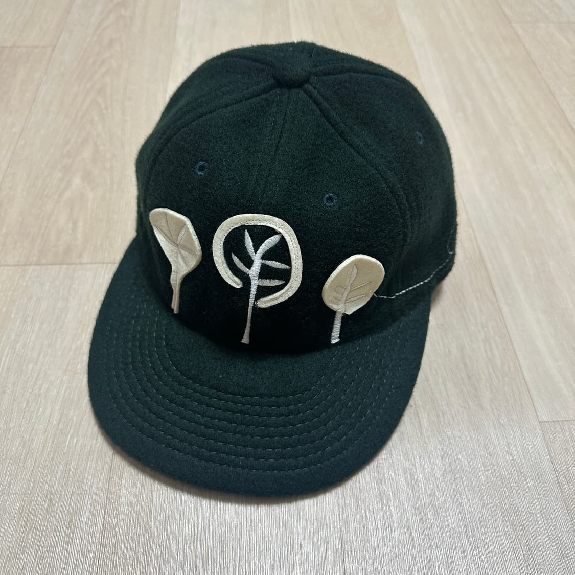 Free 우드먼 가죽스트랩 울 볼캡 그린 상품이미지1