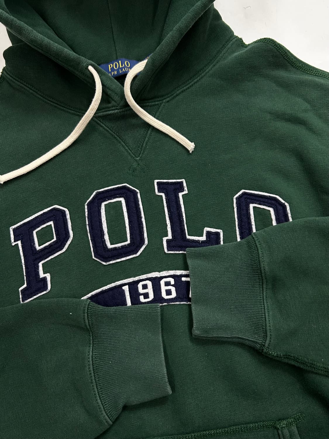 폴로 랄프로렌 그린 빅로고 후드티 L 상품이미지6