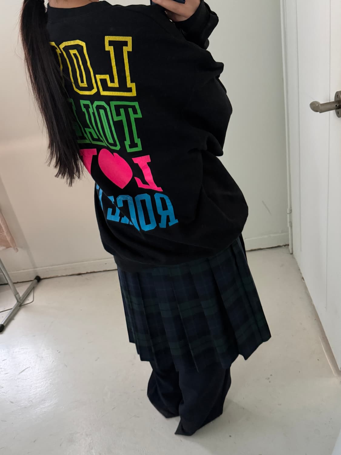 챔피온 블랙 LOVE 스웻셔츠 맨투맨 상품이미지1