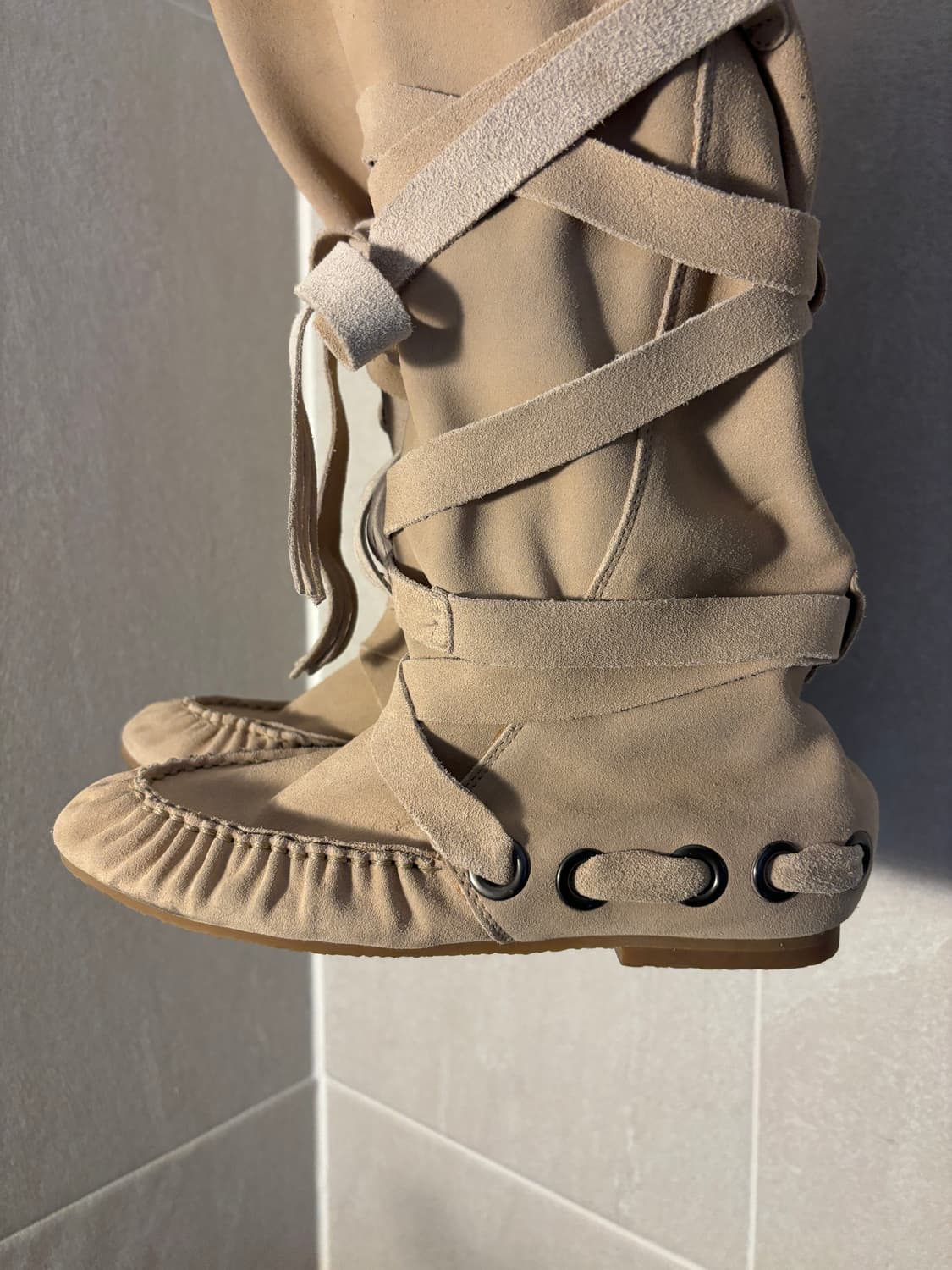 디젤 스웨이드 본디지 부츠 상품이미지2