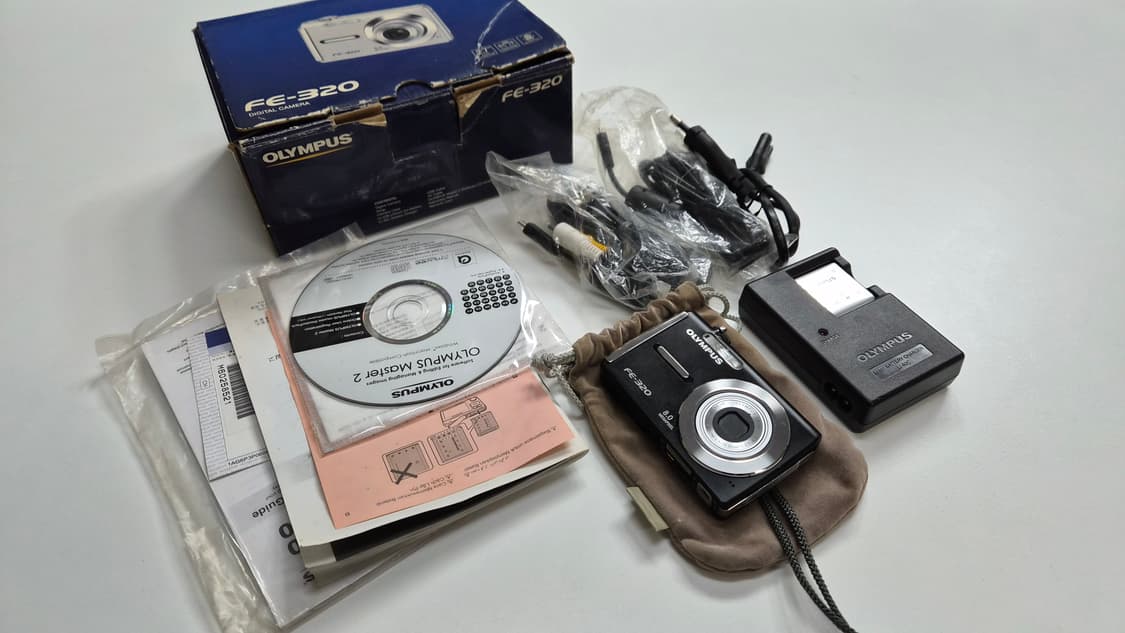 작례O 신품급 풀박스 올림푸스 fe 320 초소형 디지털카메라 빈티지 디 상품이미지1