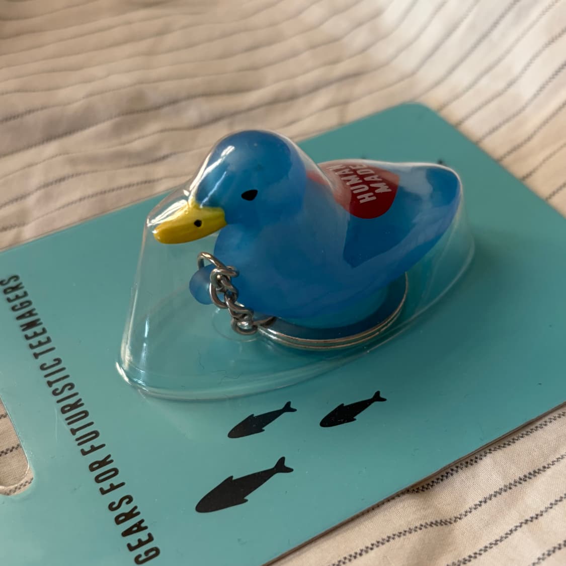 휴먼메이드 덕 PVC 키 체인 블루 상품이미지2