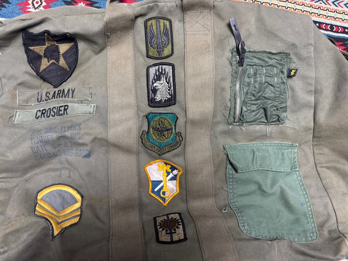 80's Flyer's Kit Bag Cotton Canvas 상품이미지4