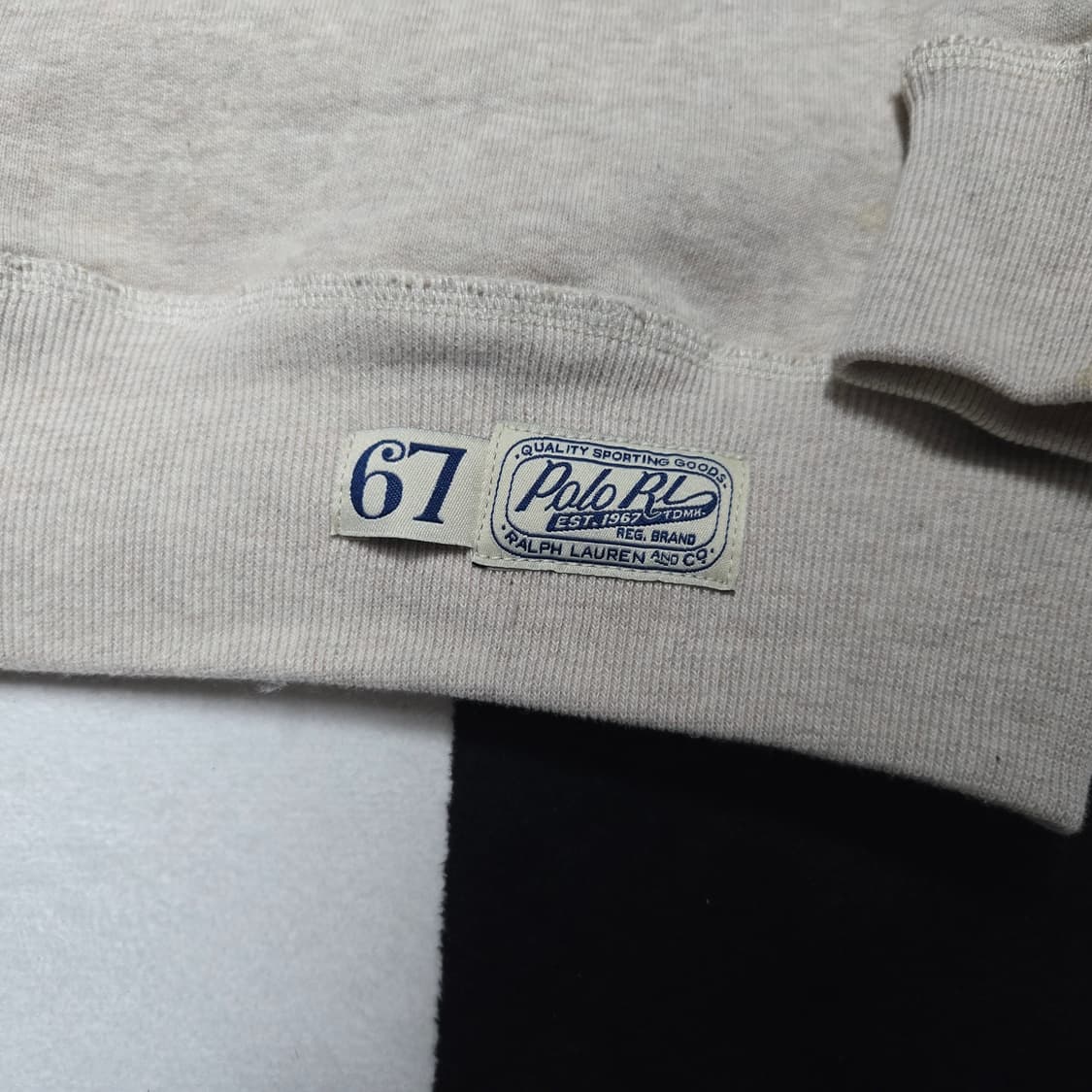 S 폴로랄프로렌 스펠아웃 스웻셔츠 오트밀 상품이미지3