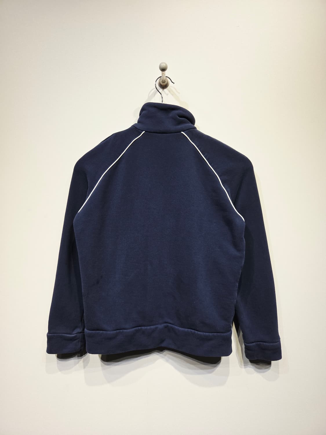 라코스테(LACOSTE) 네이비 파이핑 로고 짚업 트랙탑 상품이미지6