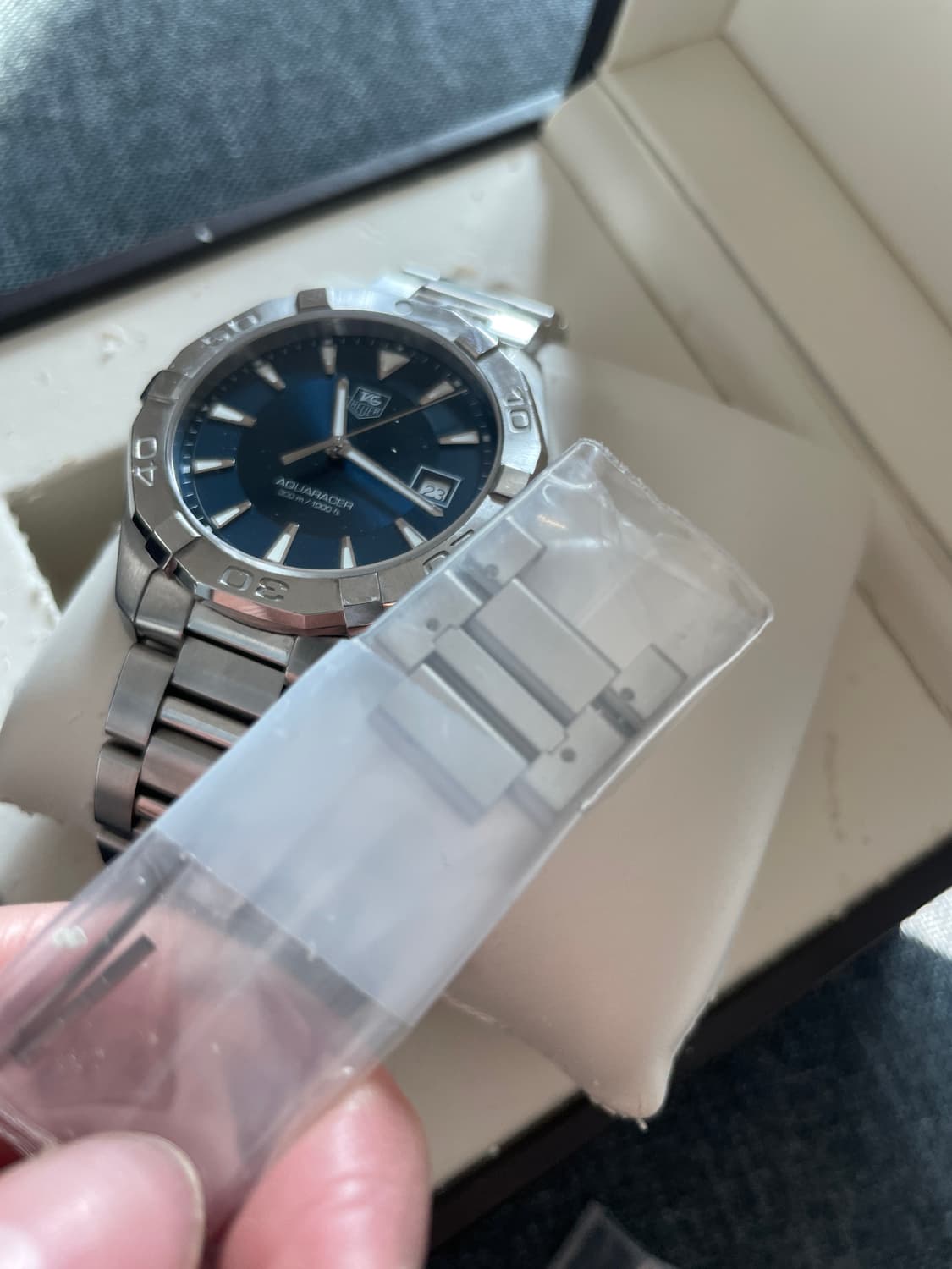 태그호이어 아쿠아레이서 41m 스틸 청판 상품이미지6