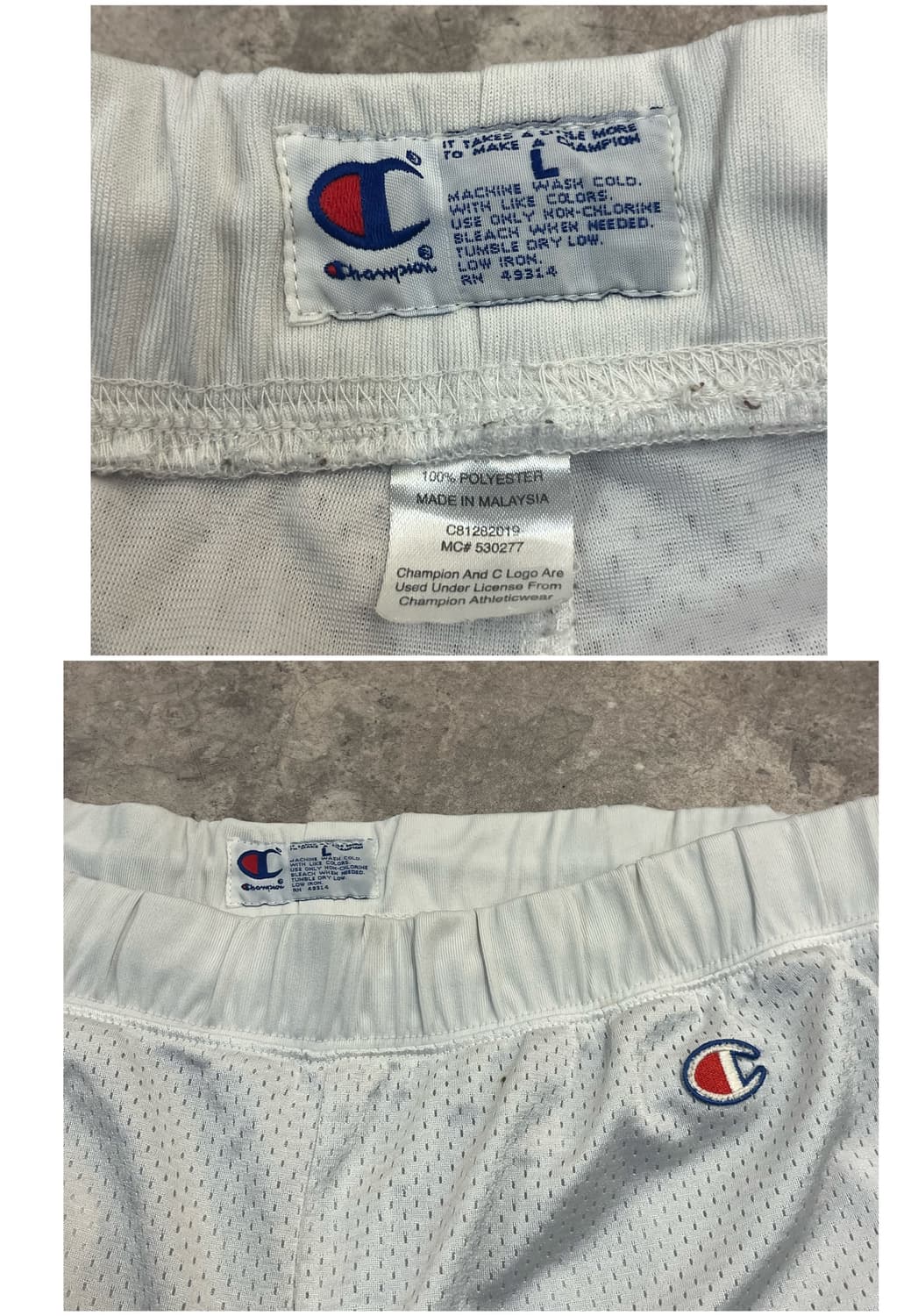 챔피온 농구 하프 팬츠 화이트 L #csz2889  상품이미지3
