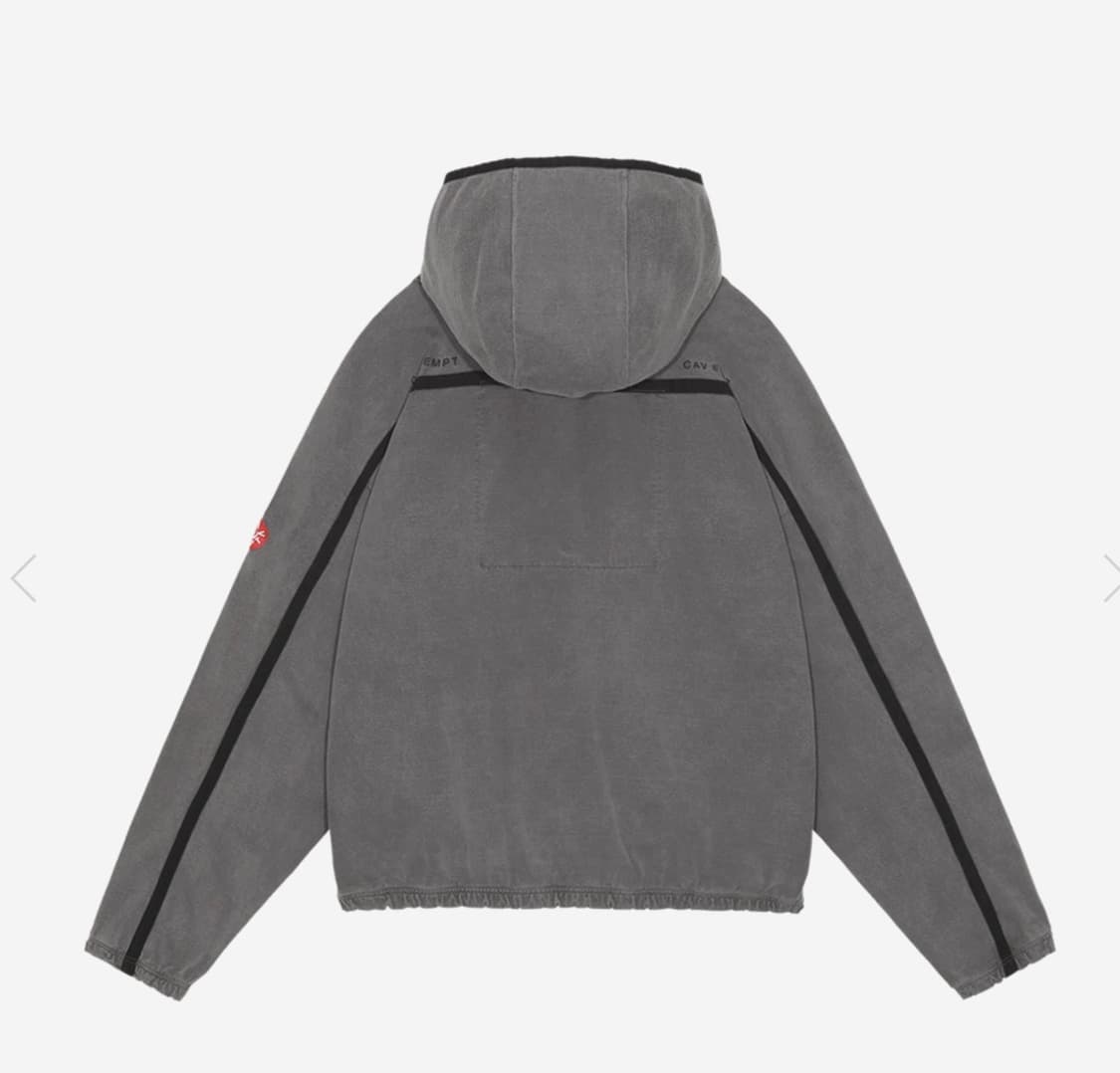 Cav Empt 카브엠트 오버다이 테이프 라이트 집 후드 차콜 24FW 상품이미지2
