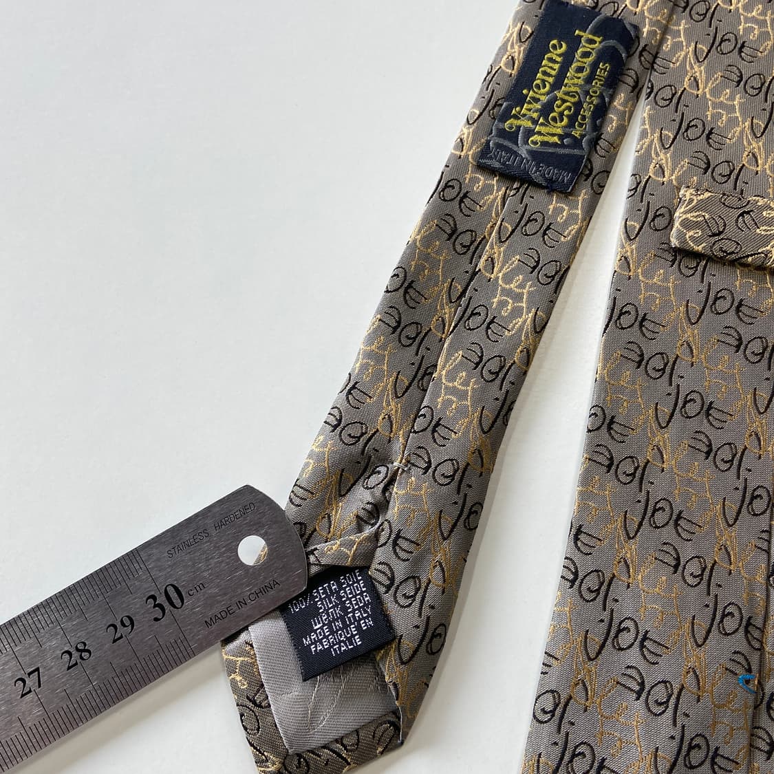 비비안웨스트우드 심플로고 정품 명품 넥타이(Vivienne) 상품이미지5