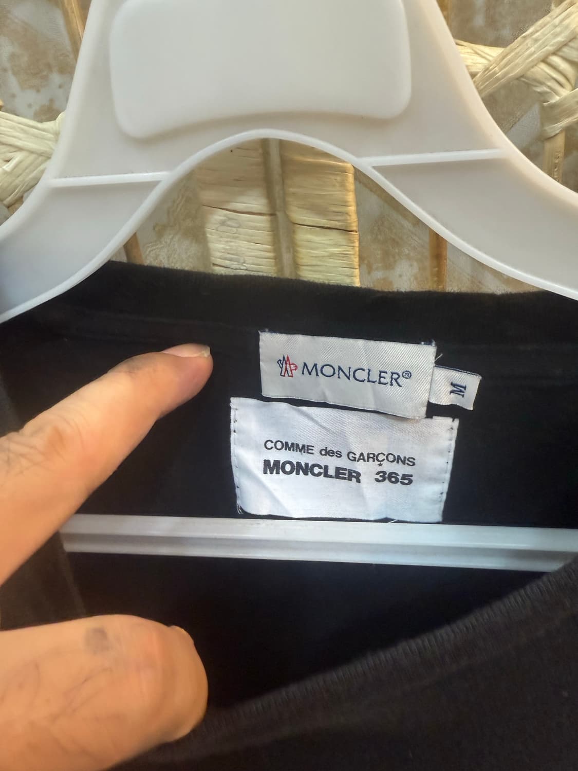95 정품 몽클레어+꼼데가르송 티셔츠 팝니다 상품이미지2