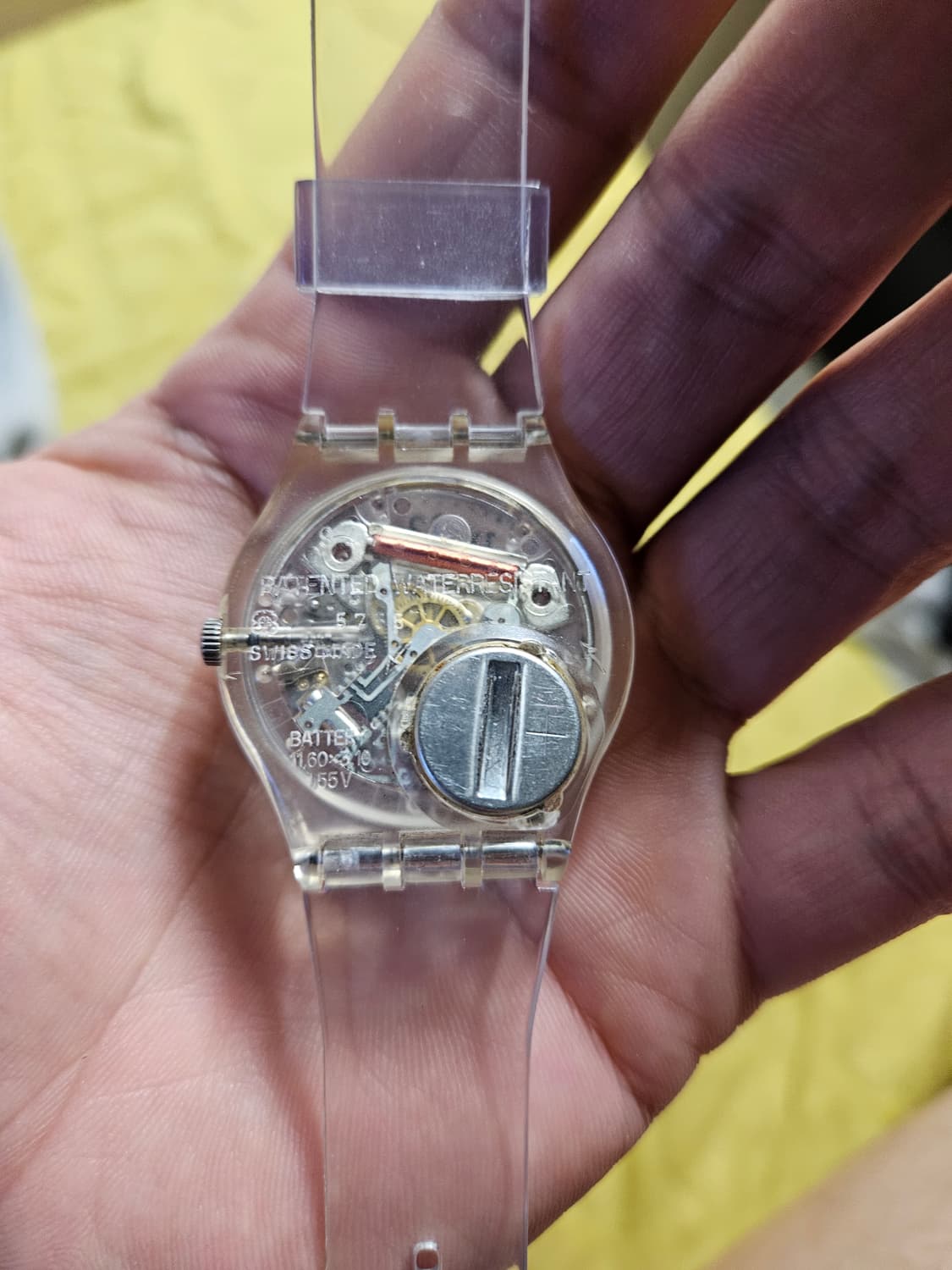 SWATCH 빈티지 스와치 94년 판 젠트 올 클리어 상품이미지4