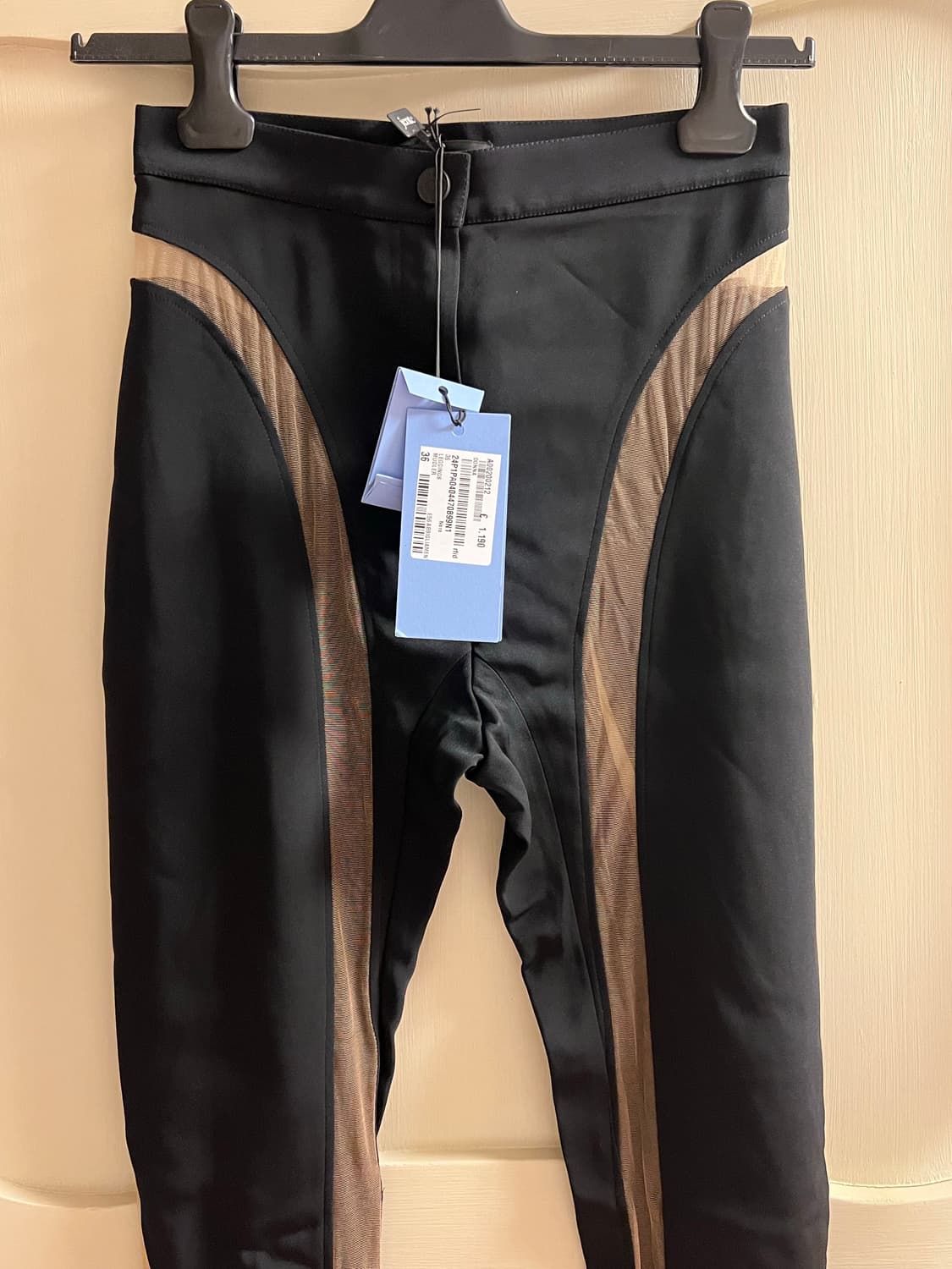 Mugler 뮈글러 메쉬 플레어 레깅스 상품이미지4