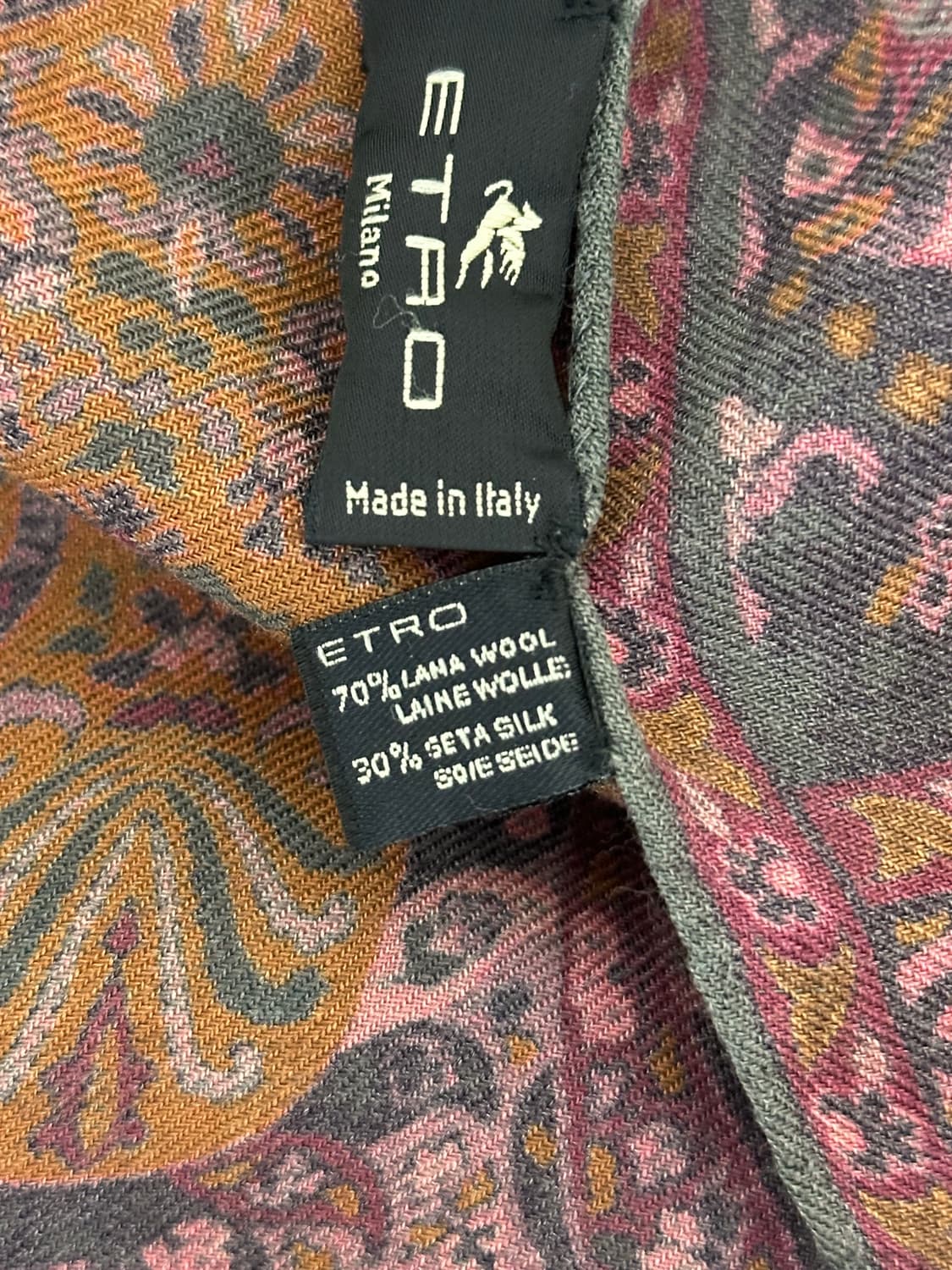 에트로 울 실크 머플러 상품이미지2