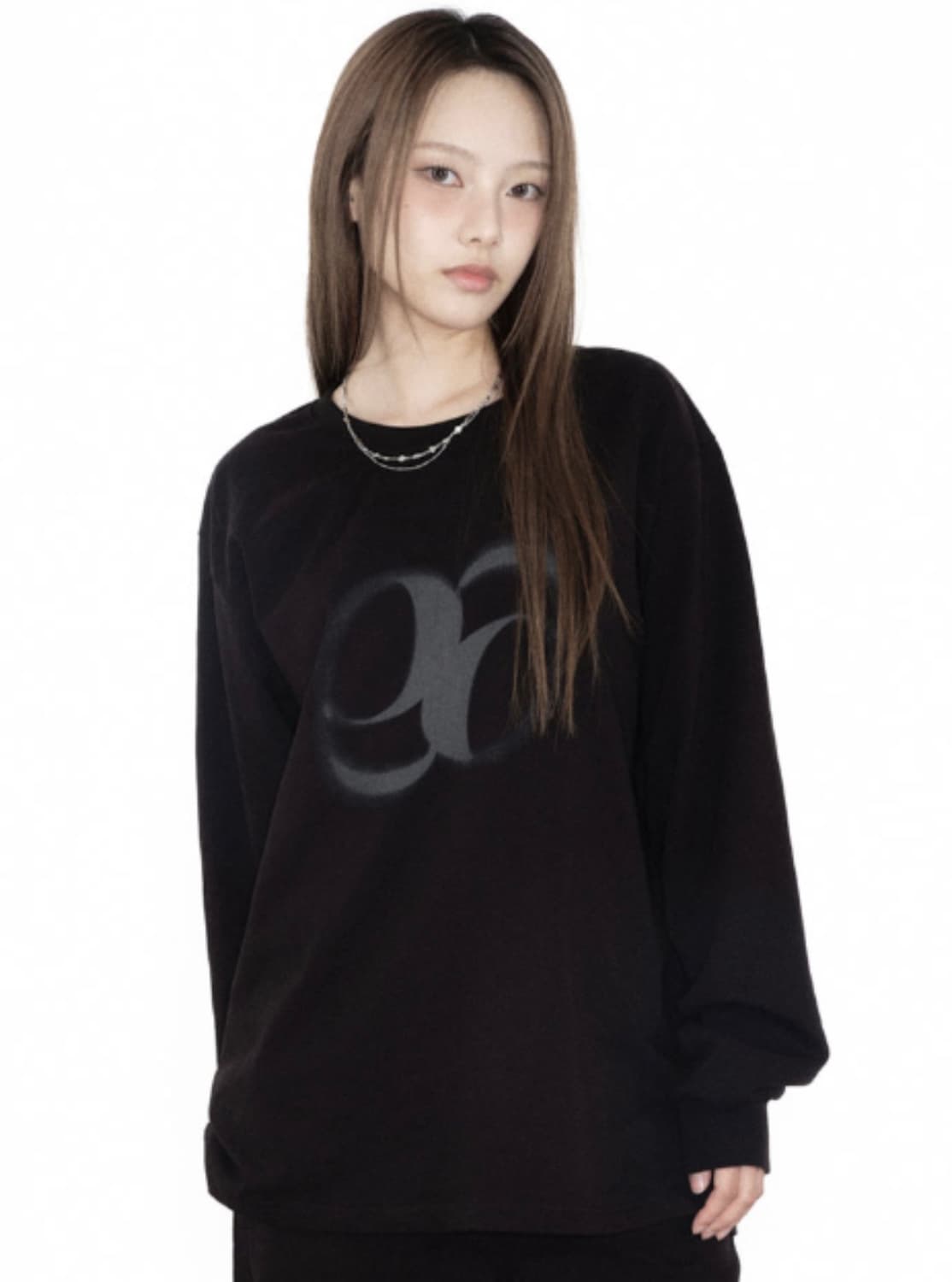 애즈온 베베 롱 슬리브 블랙 S 상품이미지1