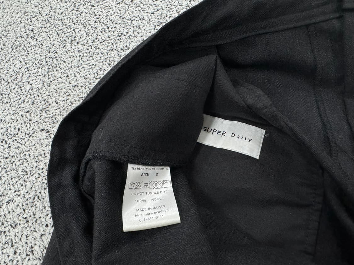 super daily japan 울 와이드팬츠 상품이미지4