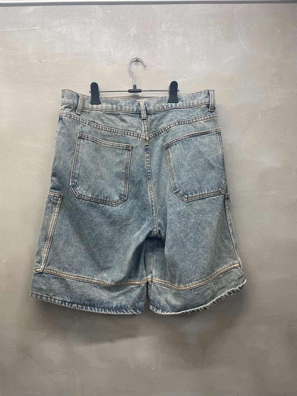 청바지 카고 반바지 워싱 연청 허리 36 기장60 상품이미지2