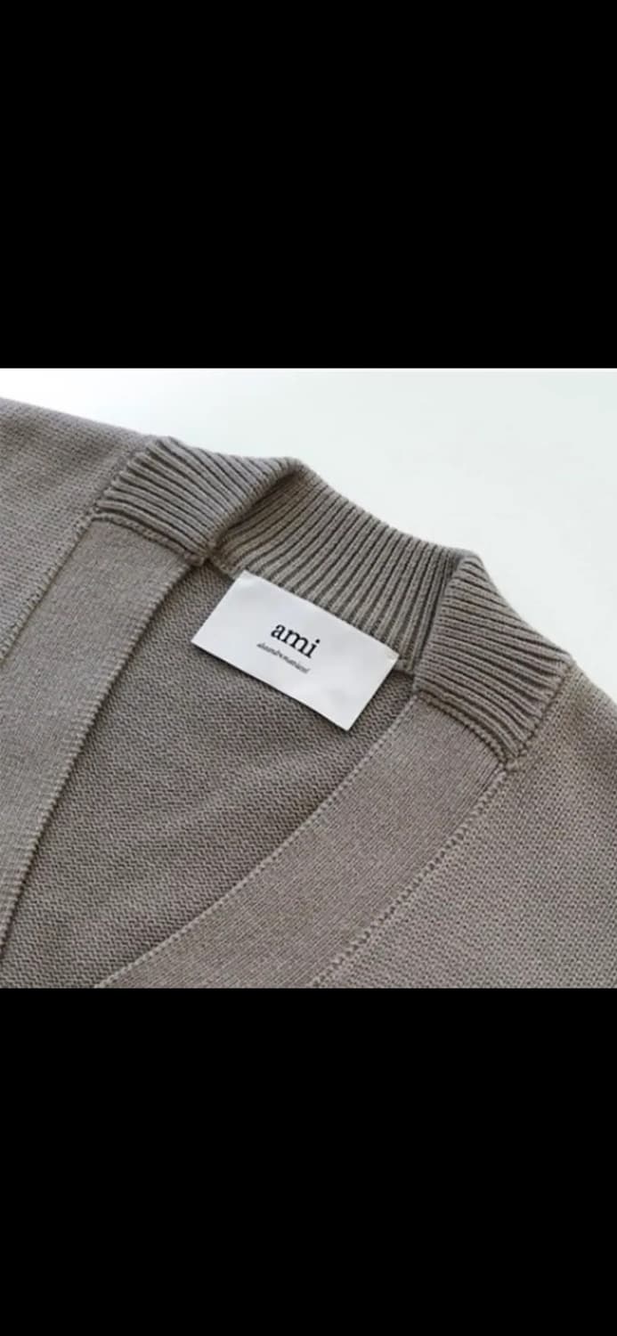 🔥[새상품/QR정품]🔥아미 크로셰 로고 울 가디건 2 color 상품이미지2