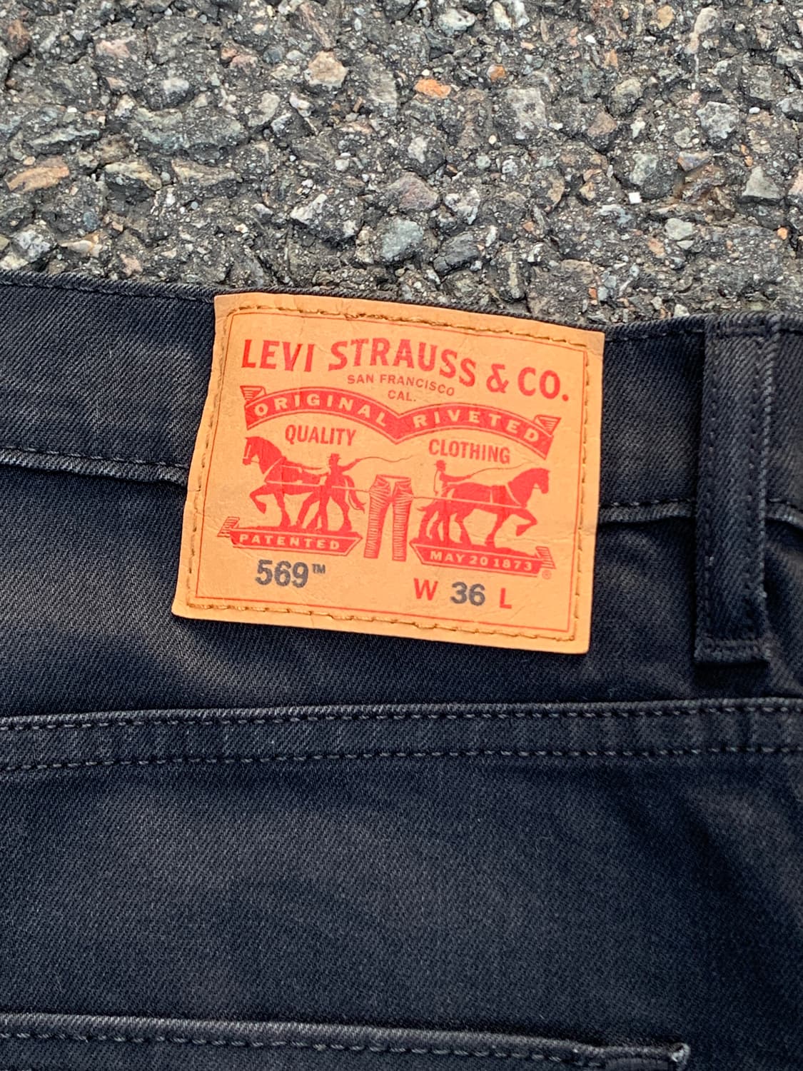 (빈티지)Levi’s 리바이스 569 루즈핏 블랙 반바지  상품이미지5