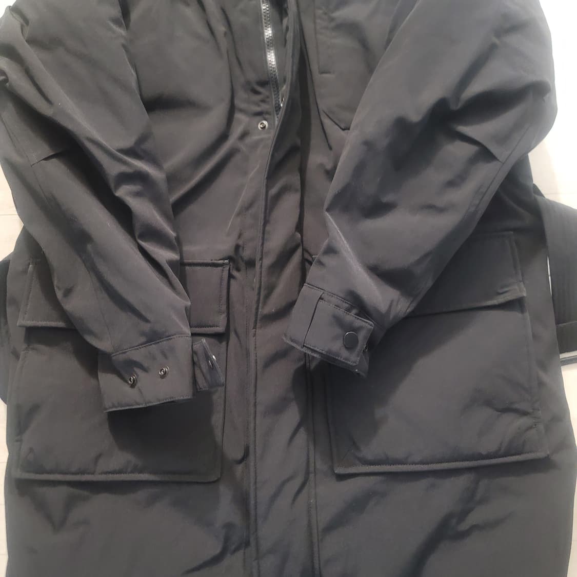 메종미네드 블랙 더블 롱 구스 다운 S 상품이미지2