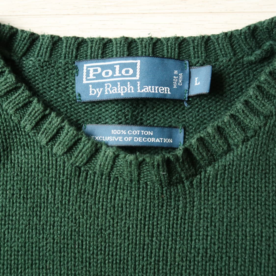 빈티지 폴로 랄프로렌 그린 니트 상품이미지3
