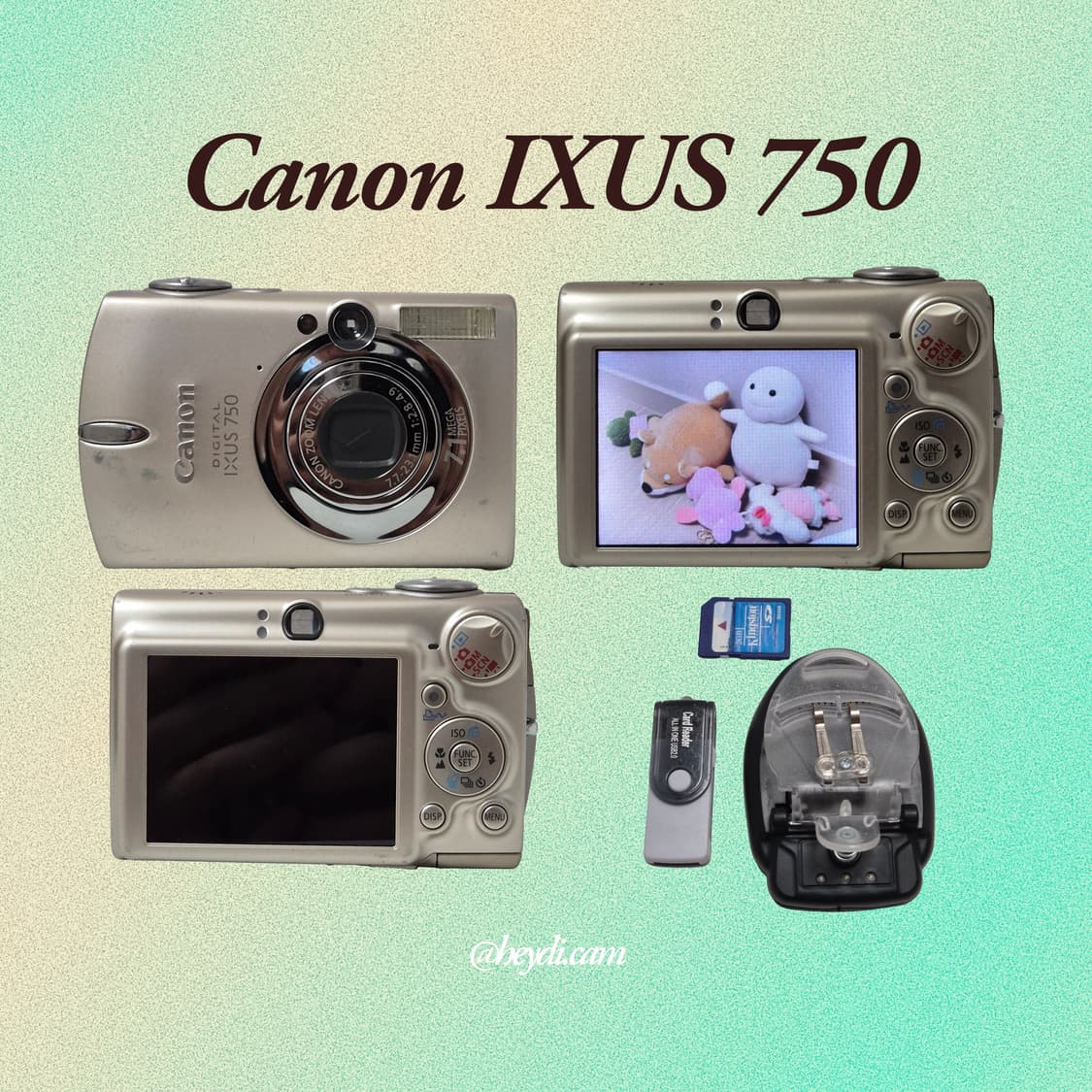 (아일릿 원희) 캐논 ixus750 IXY700 골드 상품이미지2
