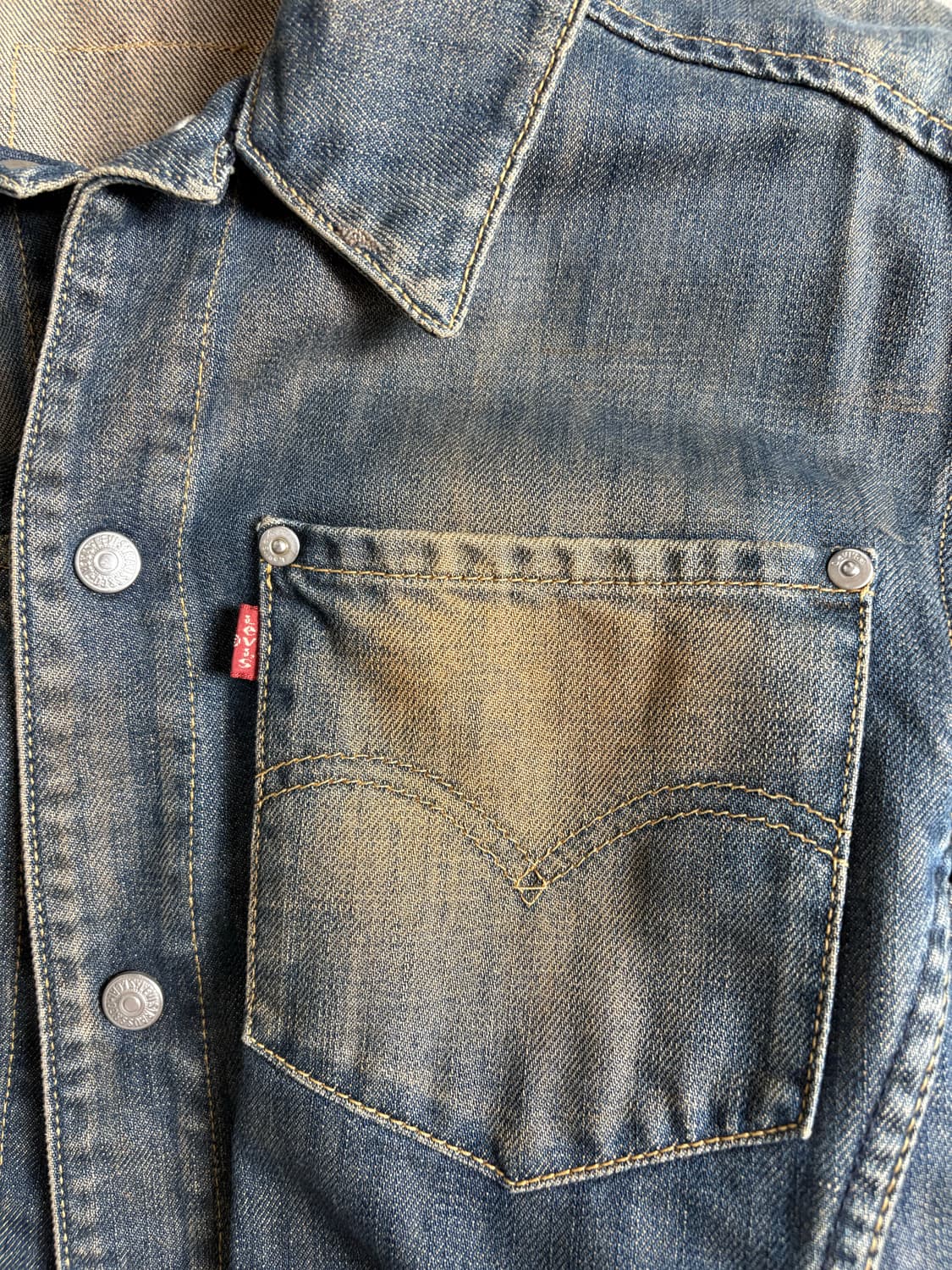 Levi’s 리바이스 엔지니어드 워시드 데님자켓 M 상품이미지4