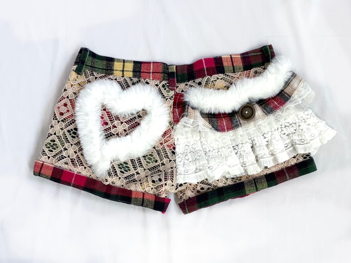 Custom)plaid Music-note🎵 preppy set 상품이미지8