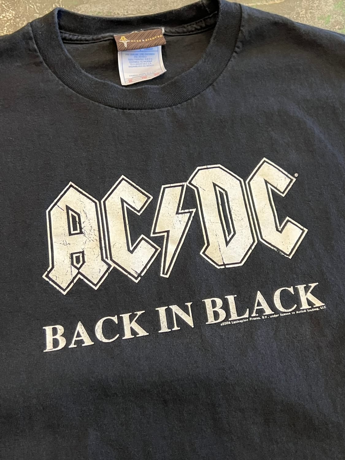 04's [XL] ACDC Back in Black 로고 빈티지 밴드티 상품이미지8
