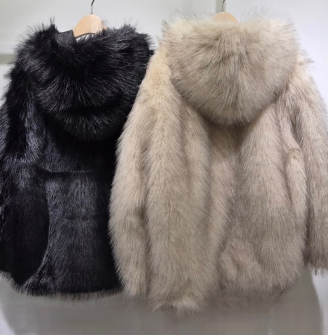 올슨 후드 퍼 자켓 (블랙,리버시블) 상품이미지6