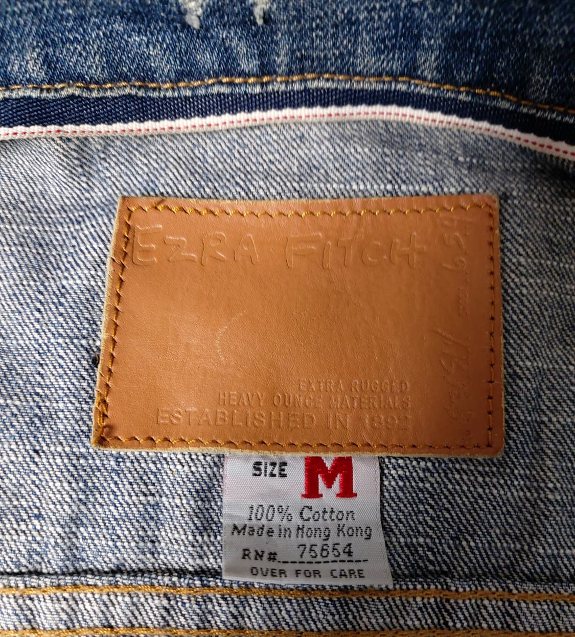 에즈라피치(EZRA FITCH) 빈티지 데님 자켓 (M)
 상품이미지6