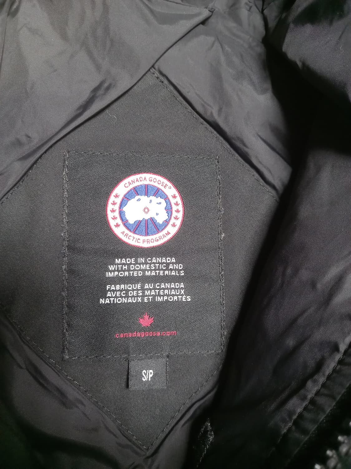 캐나다구스 패딩 블랙 S(실용95) 상품이미지4