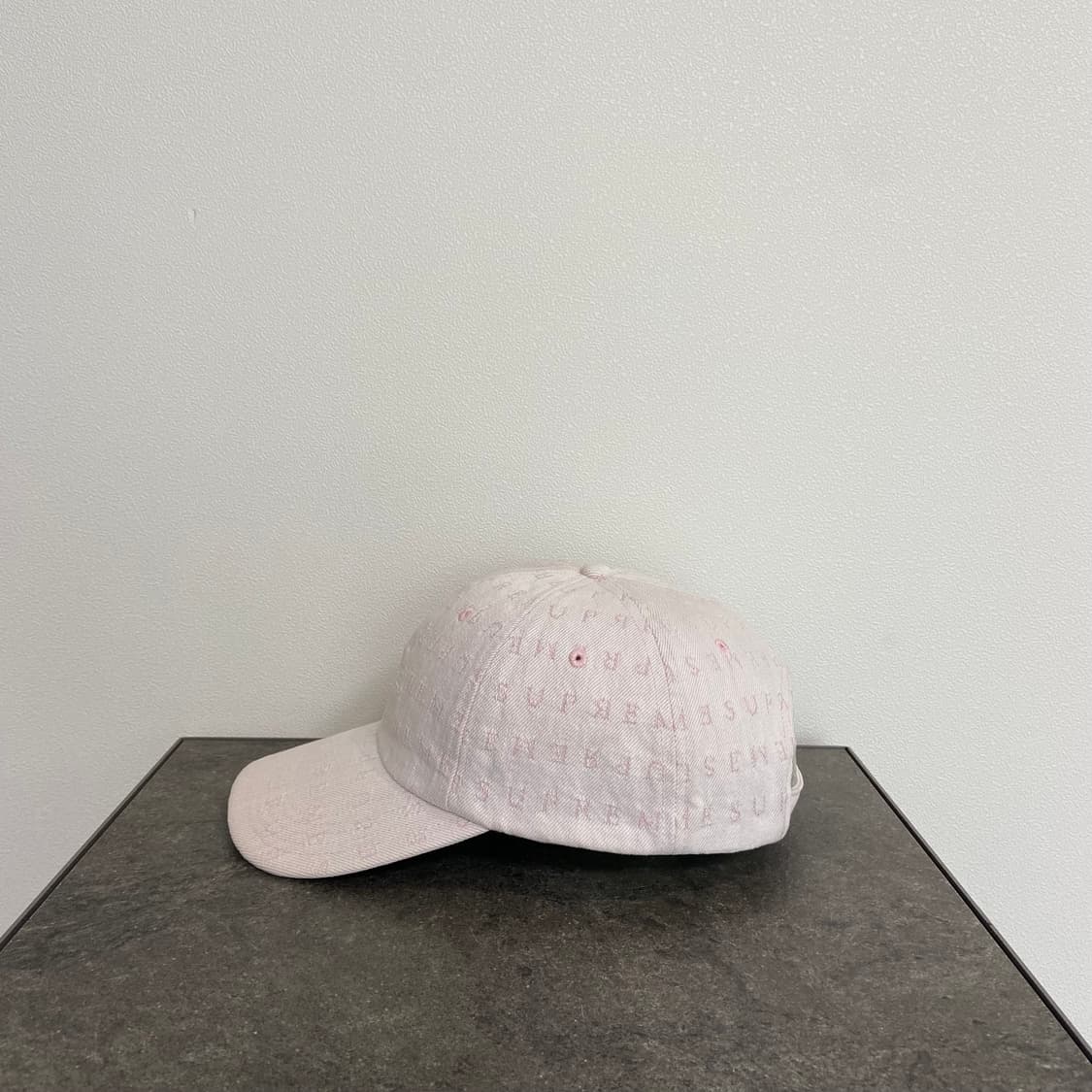 슈프림 자카드 워시드 데님 핑크 볼캡 모자 6패널 캡 상품이미지2