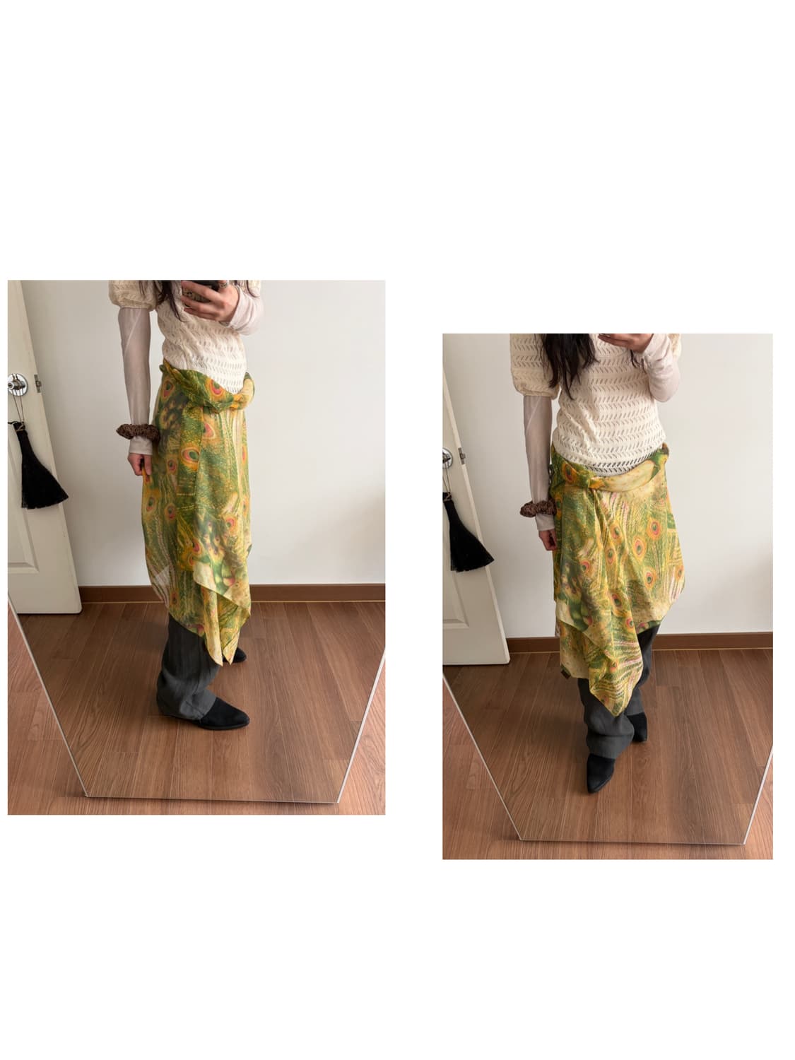 patterned scarf 상품이미지5