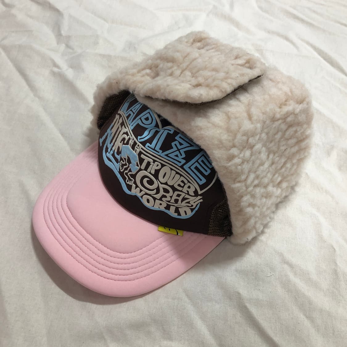 캐피탈 캡사이즈룰 트럭캡 브라운 핑크 상품이미지2