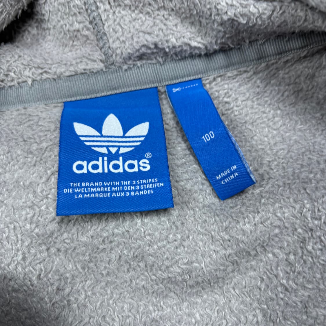 아디다스 그레이 쉐르파 후드집업 상품이미지5