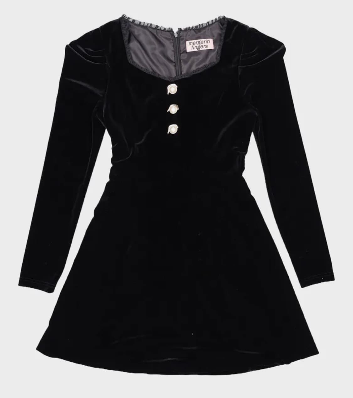 마가린 핑거스 벨벳 원피스 상품이미지2