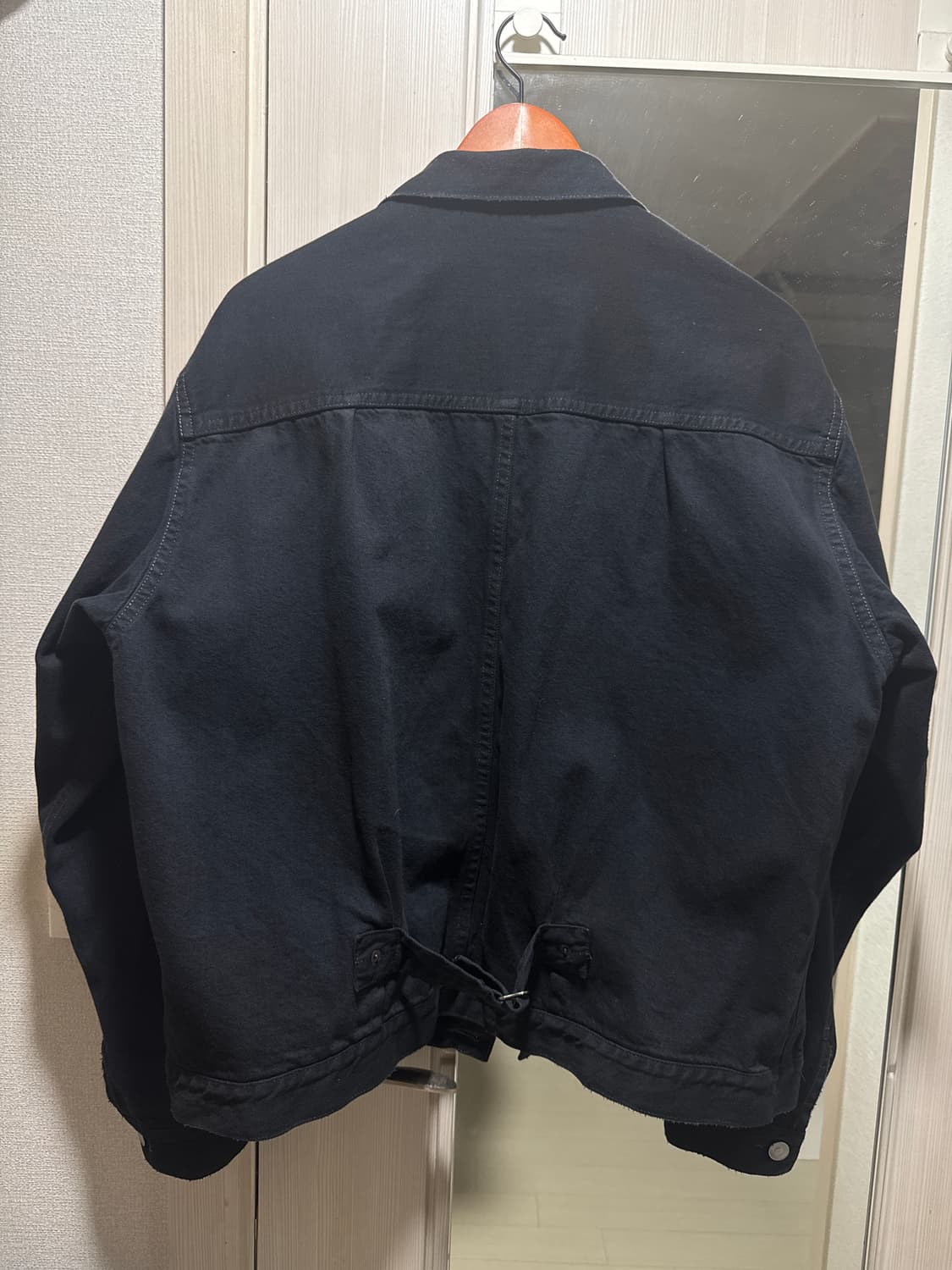 (50)아프레쎄 26ss type1 블랙데님자켓 커스텀 상품이미지3