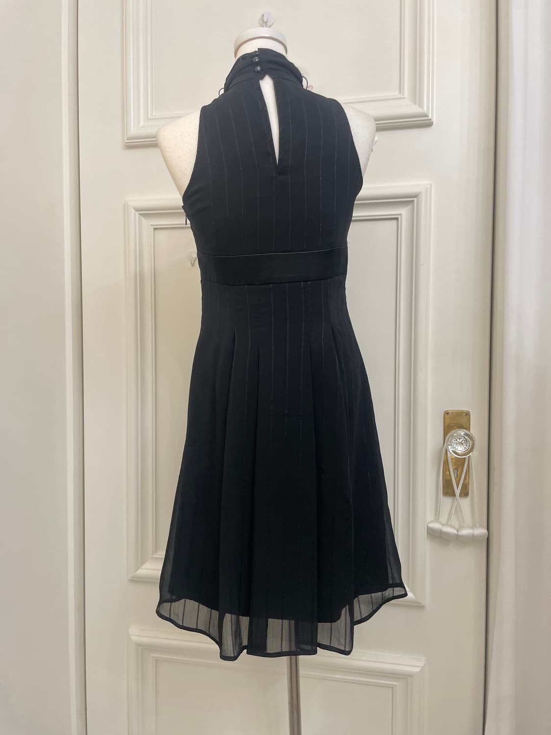 black shirring pleats slim halter opc 상품이미지3