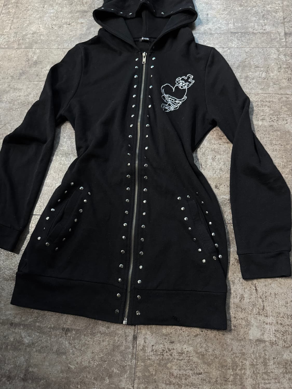 펑크 타입 후디/후디드 집업 2pcs SET (단품 구매 가능) 상품이미지8