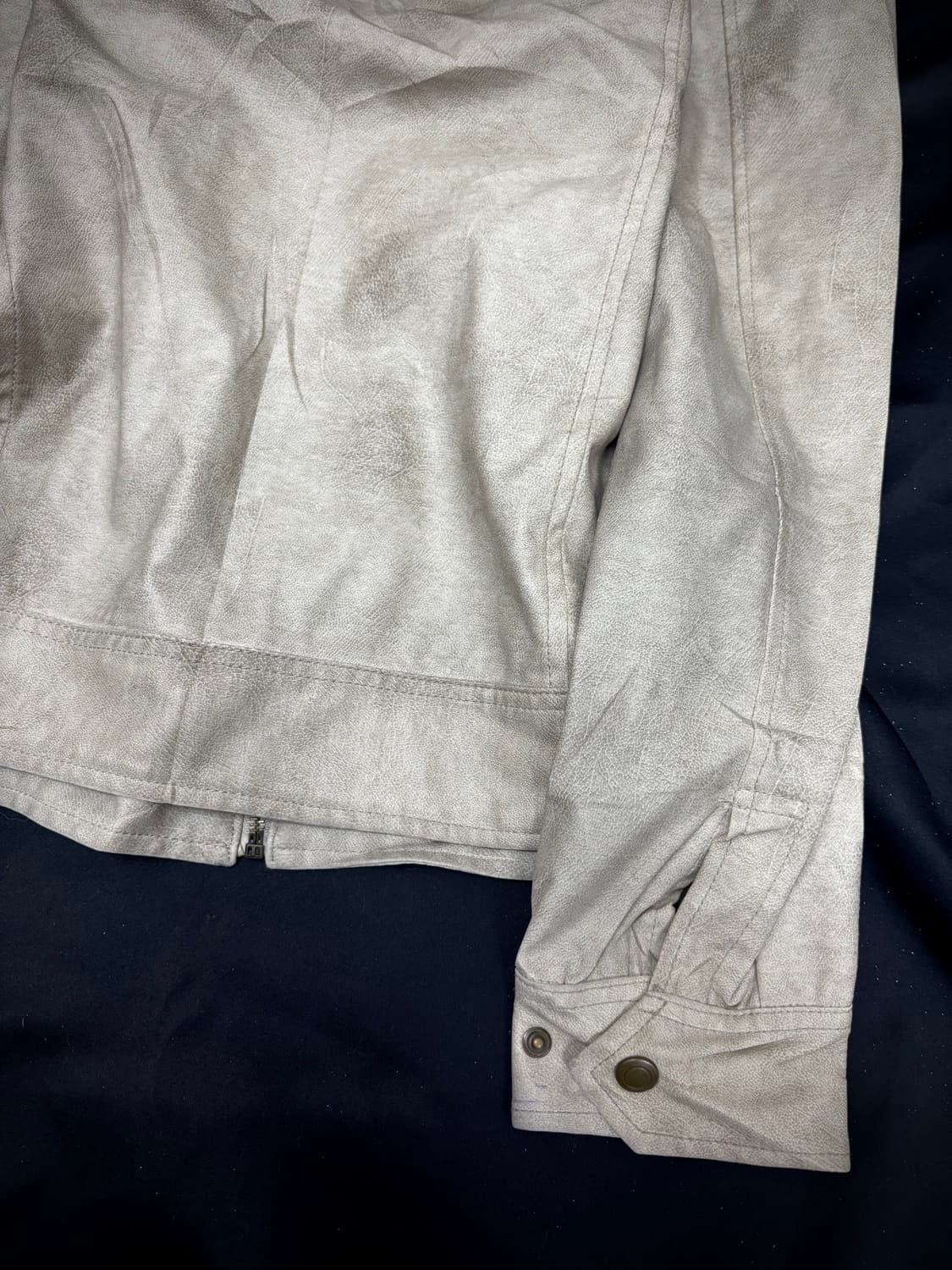 Dirty Washed Neck Buckle Detail Jacket 상품이미지10