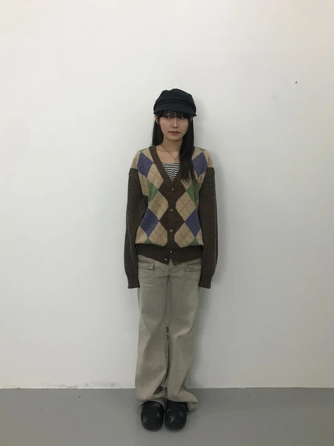 Regal Spirit Argyle Cardigan 상품이미지1