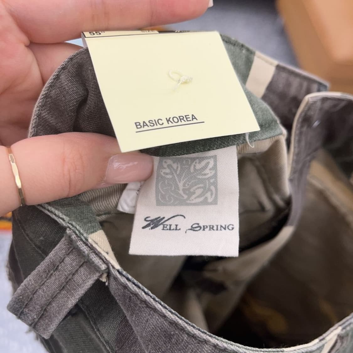 WELL SPRING 아메카지 카모 패턴 카고 팬츠 55 C06511 상품이미지3
