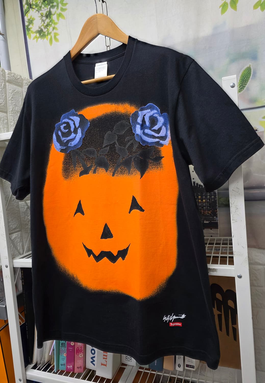 슈프림 요지야마모토 반팔티셔츠 100 펌프킨 크루넥 티셔츠 MM88 상품이미지2
